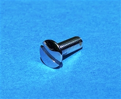 CHROME PLATED OVAL / LENS HEAD SLOTTED MACHINE SCREW - DIN 88 - M6 x 20 ...